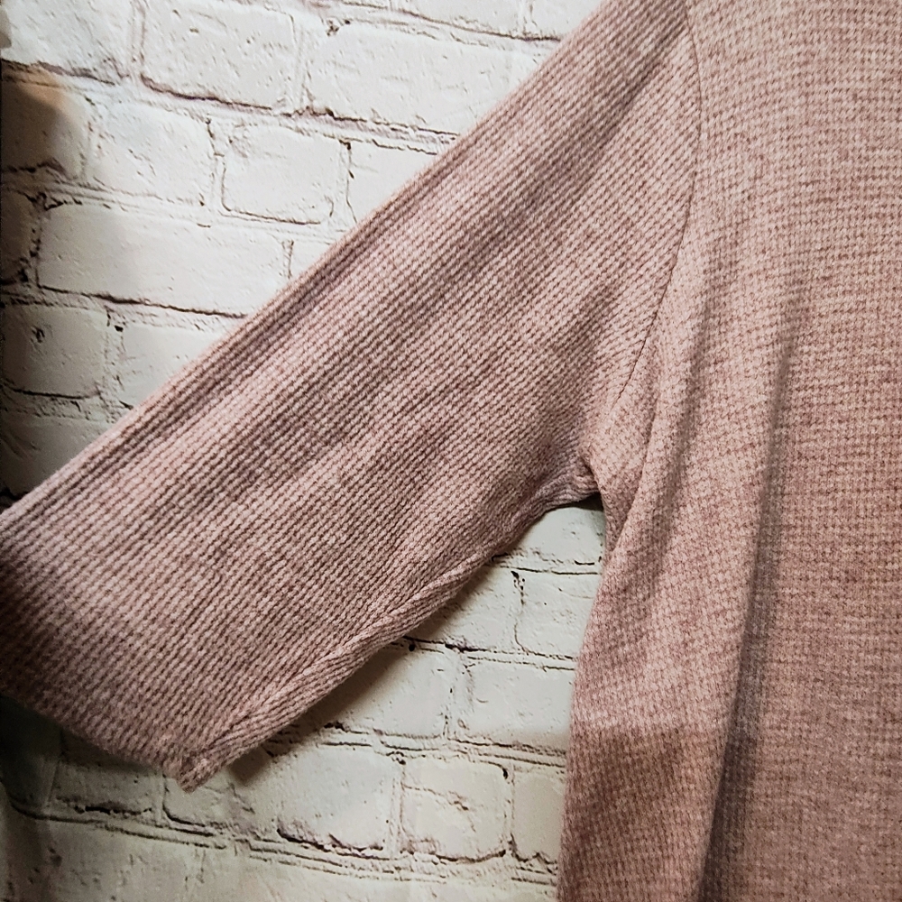J.Jill Wearever Waffle Knit Lavender Purple Cowl Neck 3X Pullover Sweater Flowy - Picture 7 of 11
